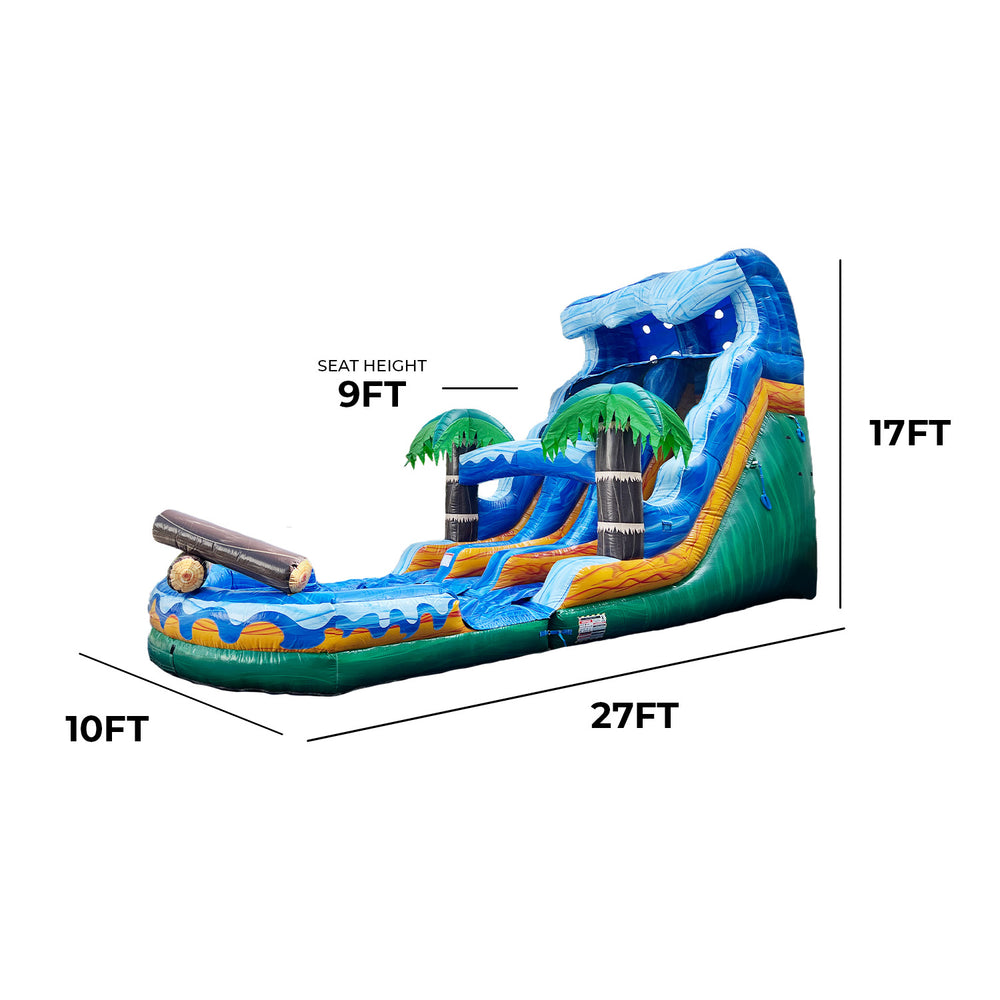 
                  
                    Commercial Grade Jungle Falls 17' Water Slide with detachable pool
                  
                