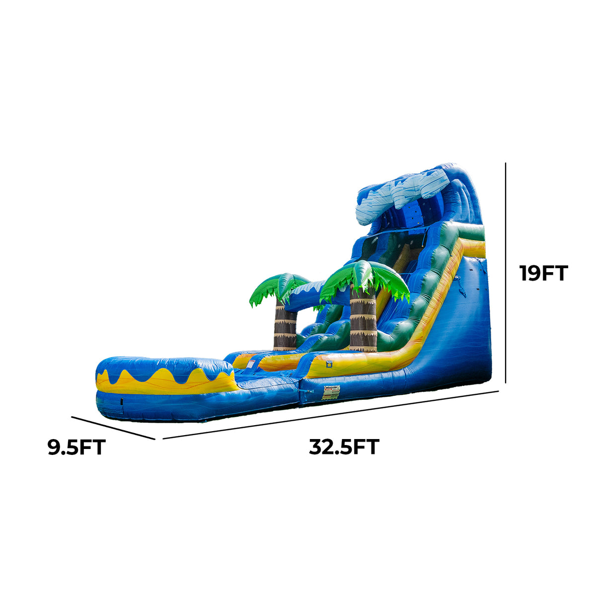 Surf Beach 19 FT Single Lane Water Slide – XJUMP