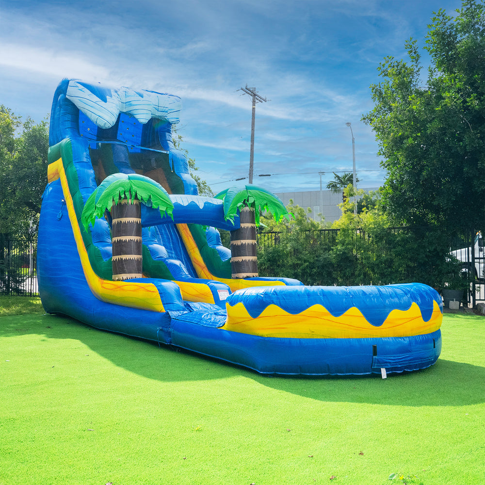 inflatable 19ft slide surf beach